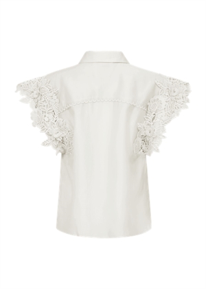 Molly 3D lace skjorte top Jet Stream Copenhagen Muse 